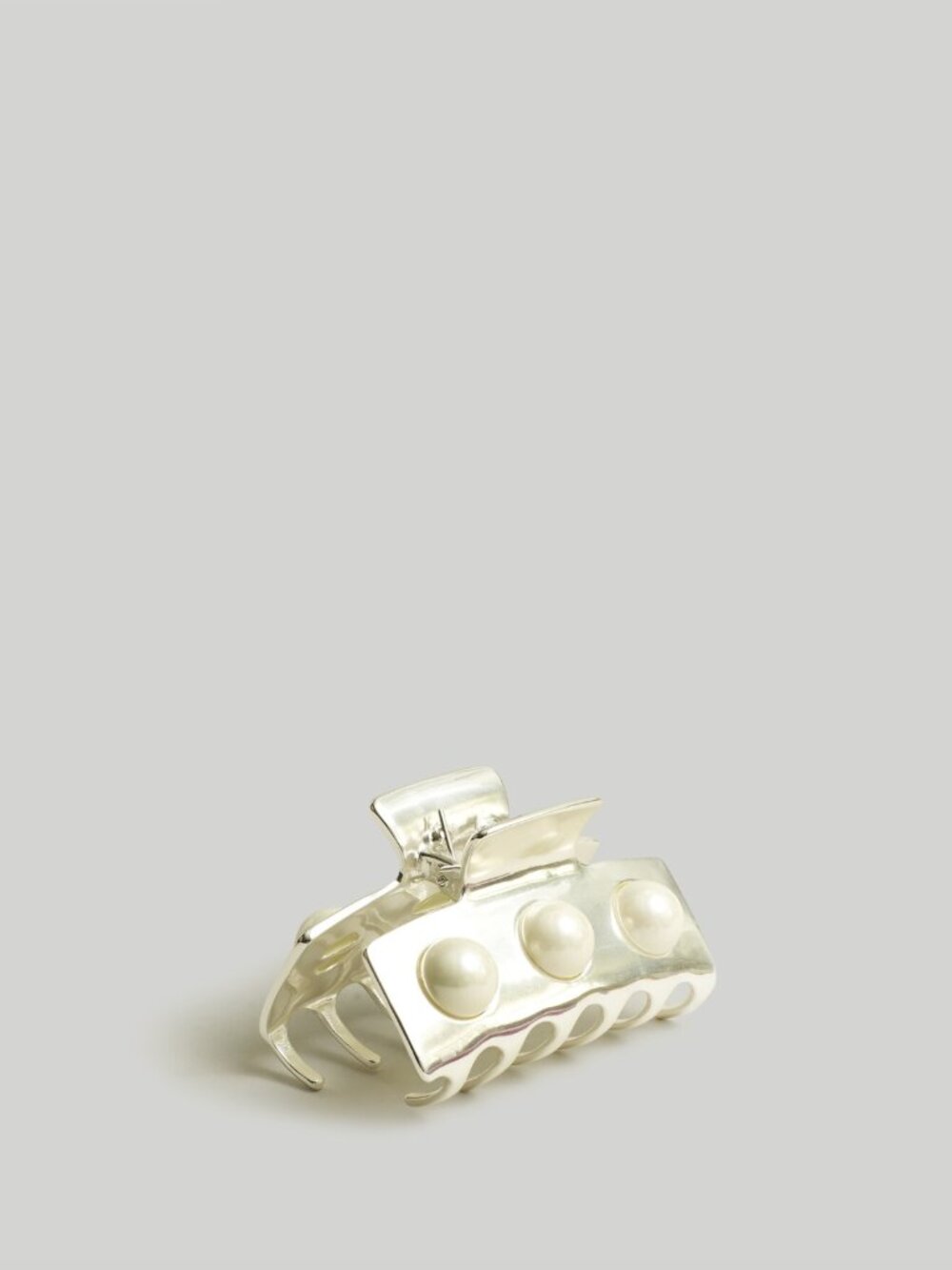 Madewell NWT Pearl Studded Medium Claw Hair Clip in Mother of Pearl